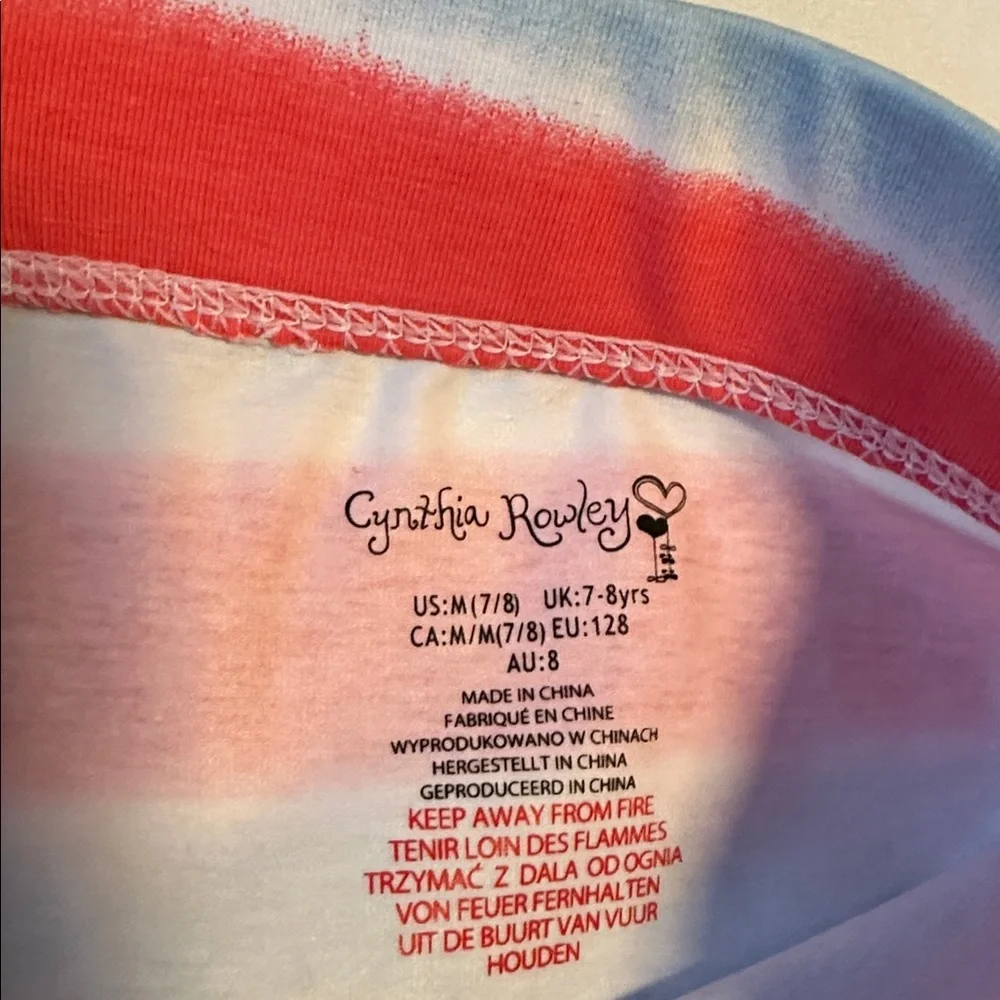 Cynthia Rowley Kids Shorts in Pink and Blue Stripes